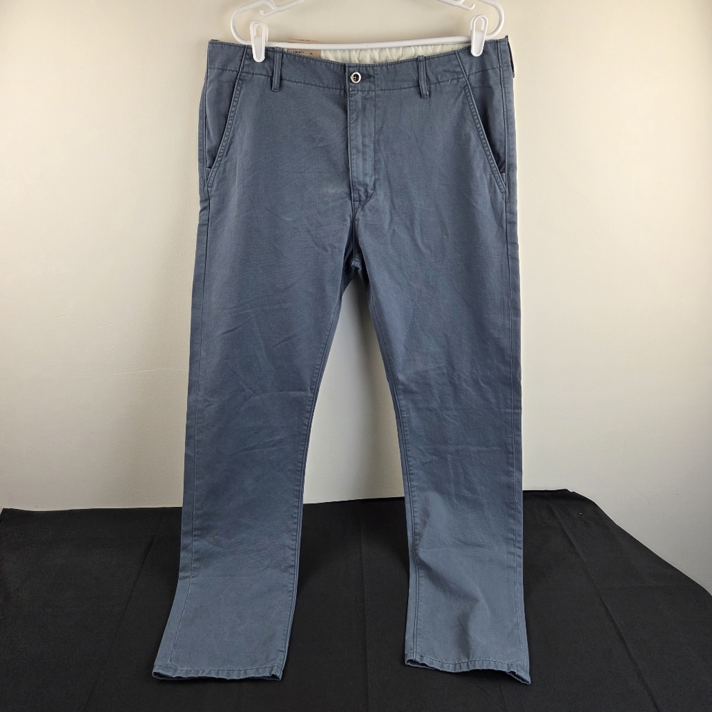 Levis Chino Pants Mens 36x32 Blue Straight Leg Regular Fit 55688